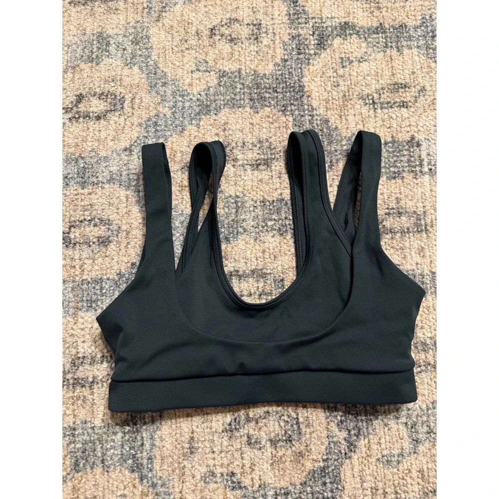 Nike x Skims Double Strap Scoop Bra in Dark Teal Size XS‎ Pristine Condition